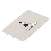 Mädchen mit Hund Magnet (Linke Seite)