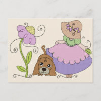 Mädchen mit Hund