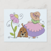 Mädchen mit Hund