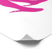 Mädchen mit Hunde Kinderzimmer Silhouette Gradient Poster (Ecke)