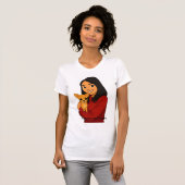 Mädchen mit ihrem Hündchen T-Shirt (Vorne ganz)