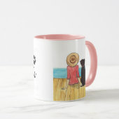 Mädchen mit ihrer Tasse (VorderseiteRechts)