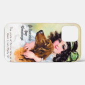 Mädchen mit Irish Setter Dog, Saint Patrick's Day Case-Mate iPhone Hülle (Rückseite (Horizontal))