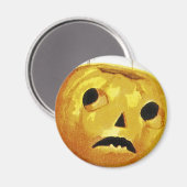 Mädchen mit Jack o' Lantern Magnet (Vorderseite/Rückseite)