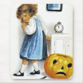 Mädchen mit Jack o' Lantern Mousepad (Vorne)