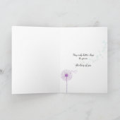 Mädchen mit Käfer und Löwenzahn Karte (Innenseite)