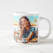 Mädchen mit Kaffeepause Jumbo-Tasse (Rechts)