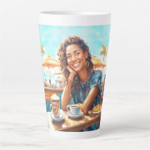 Mädchen mit Kaffeepause