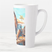 Mädchen mit Kaffeepause Milchtasse (Rechts)