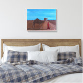 Mädchen mit Kamel Gemälde von Alfred Fox Leinwanddruck (Insitu (Schlafzimmer))