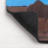 Mädchen mit Kamel Gemälde von Alfred Fox Mousepad (Ecke)