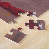 Mädchen mit Kamel Gemälde von Alfred Fox Puzzle (Seite)