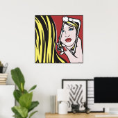 Mädchen mit Kamera Poster (Heimbüro)