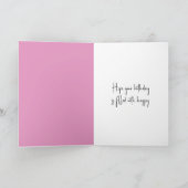 Mädchen mit karnevaler Baumwolle Karte (Innenseite)