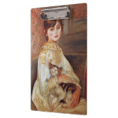 Mädchen mit Katze, Auguste Renoir Klemmbrett (Links)