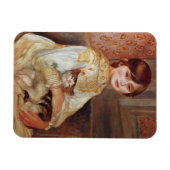 Mädchen mit Katze, Auguste Renoir Magnet (Horizontal)