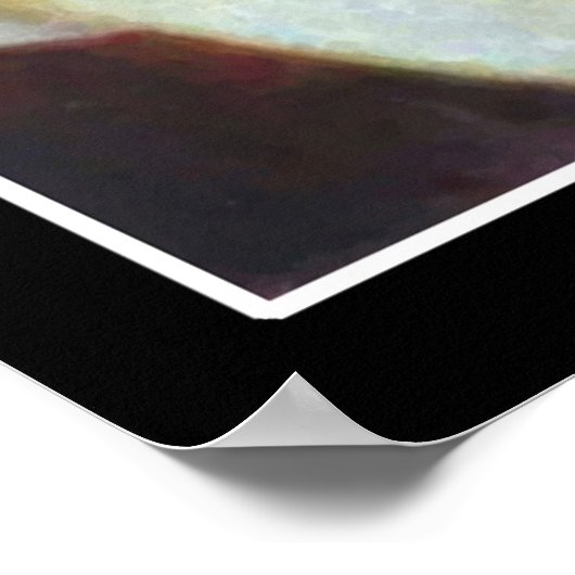 Mädchen mit Katze Poster (Ecke)