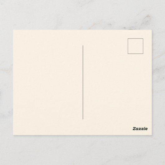 Mädchen mit Katze schickt Schläger Postkarte (Rückseite)