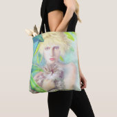 Mädchen mit Katze Tasche (Von Nahem)