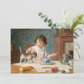 Mädchen mit Katze | Victor Gabriel Gilbert (Stehend Vorderseite)