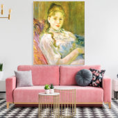 Mädchen mit Katze (von Berthe Morisot) Leinwanddruck (Insitu (Wohnzimmer))