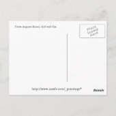 Mädchen mit Katze von Renoir Postkarte (Rückseite)