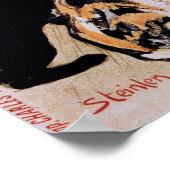 Mädchen mit Katzen, Alexandre Steinlen Poster (Ecke)