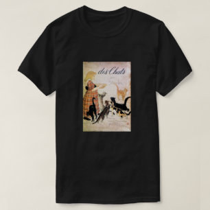 Mädchen mit Katzen, Alexandre Steinlen T-Shirt