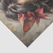 Mädchen mit Katzen-Decoupage Seidenpapier (Detail)