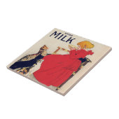 Mädchen mit Katzen, Vintage Poster, Alexandre Stei Fliese (Seite)