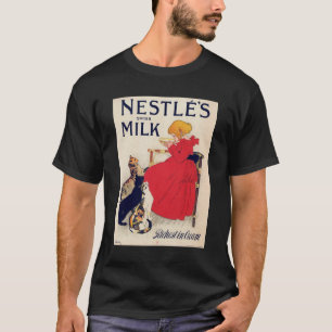 Mädchen mit Katzen, Vintage Poster, Alexandre Stei T-Shirt