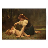 Mädchen mit Kind von Bouguereau 1881 (Vorderseite (Horizontal))