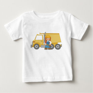 Mädchen mit Kipper Baby T-shirt