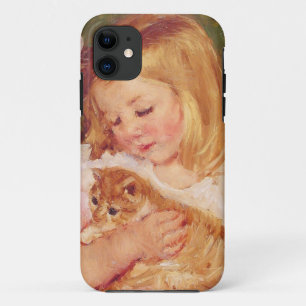 Mädchen mit Kitten, Mary Cassatt Case-Mate iPhone Hülle