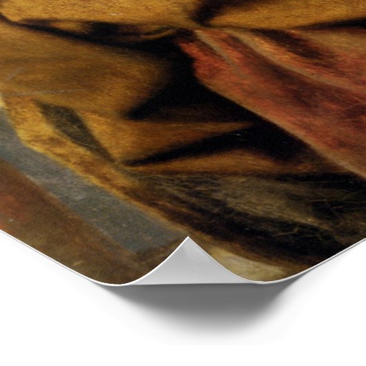 Mädchen mit Kitten, Sophie Anderson Poster (Ecke)