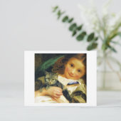 Mädchen mit Kitten, Sophie Anderson Postkarte (Stehend Vorderseite)