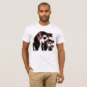 Mädchen mit Kopfhörern T-Shirt (Vorne ganz)