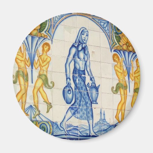 Mädchen mit Krug Magnet (Vorne)