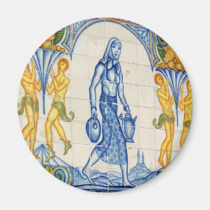 Mädchen mit Krügen Magnet