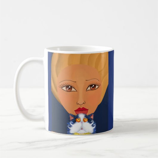 MÄDCHEN MIT KUNSTKAFFEE MUGS KAFFEETASSE (Links)
