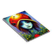 Mädchen mit Ladybug Notizblock (Rechte Seite)