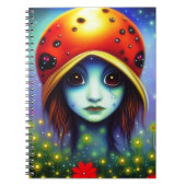 Mädchen mit Ladybug Notizblock (Vorderseite)
