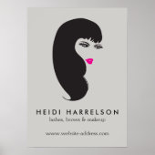 Mädchen mit Lashes Poster (Vorne)