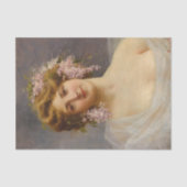 Mädchen mit Lilacs, Achille Beltrame Art Seidenpapier (Vorderseite)