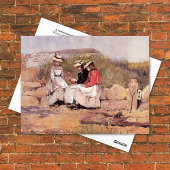 Mädchen mit Lobster Winslow Homer Postkarte