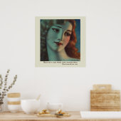 Mädchen mit Long Blonde Hair von Wladyslaw Benda Poster (Küche)