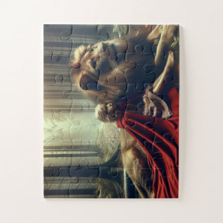 Mädchen mit Löwe Puzzle