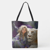 Mädchen mit Löwe Tasche (Rückseite)