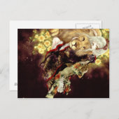 Mädchen mit Löwenanime Postkarte (Vorne/Hinten)