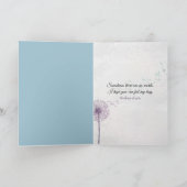 Mädchen mit Löwenzahn Karte (Innenseite)